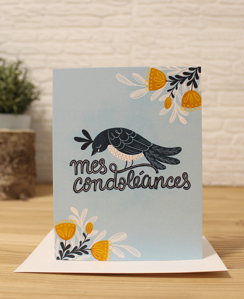 NEW! Mes Condoléances French Sympathy Card