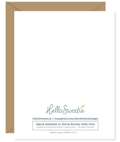 Blame It On Holidays Card