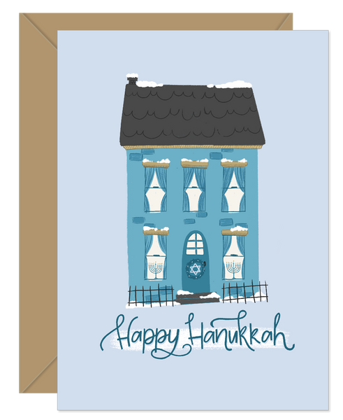 Light in the window Hanukkah Holiday Card