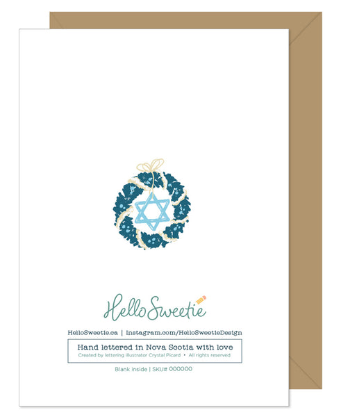 Light in the window Hanukkah Holiday Card