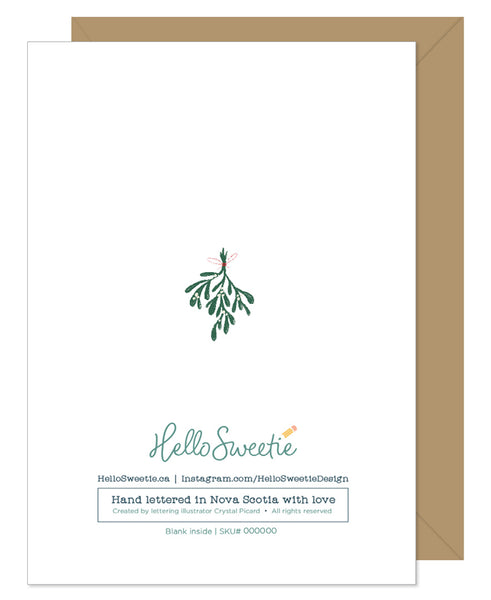 Snowflakes were kisses Love/Holiday Card