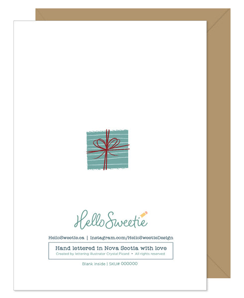 Joyeux Noel Poinsettia Holiday Card
