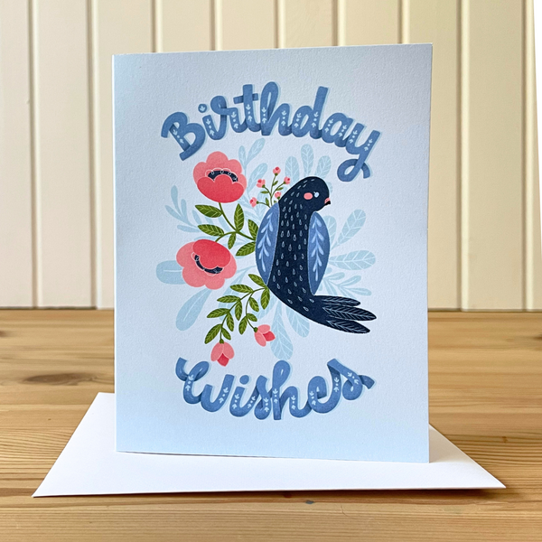 Birthday Wishes Folk Art