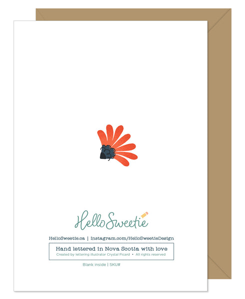 Grateful Vintage Floral Hand Lettered Card by Hello Sweetie Design