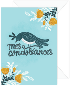 NEW! Mes Condoléances French Sympathy Card